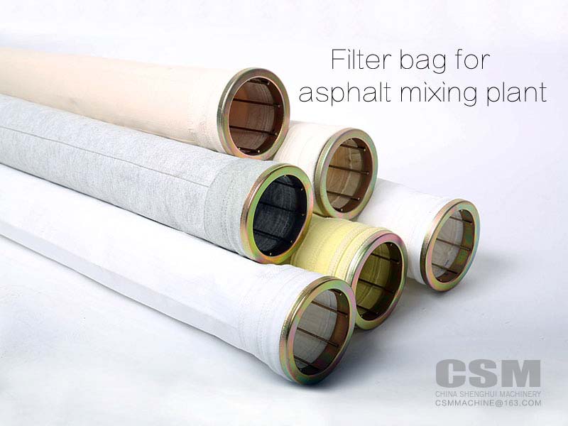 Industrial baghouse filter bags for asphalt mixing plant